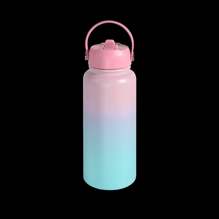 US Warehouse 32oz Gradient Powder Coated Sports Water Bottle