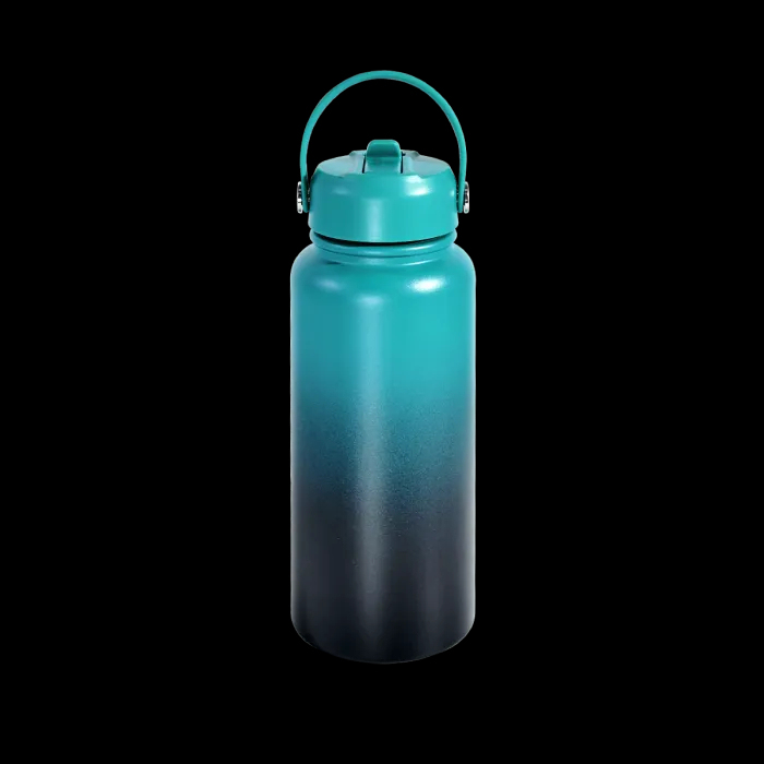US Warehouse 32oz Gradient Powder Coated Sports Water Bottle
