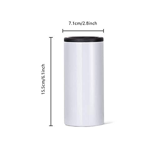 12oz Slim& Fatty Double-Walled Beverage Can Cooler