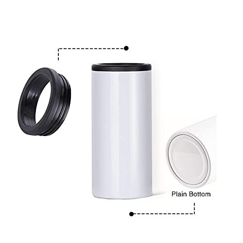 12oz Slim& Fatty Double-Walled Beverage Can Cooler