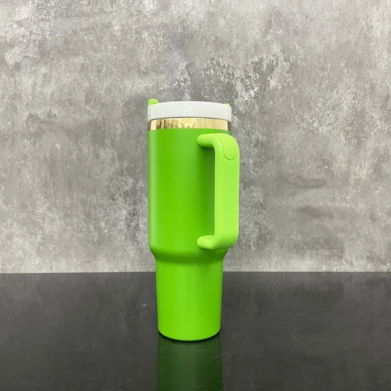 20Pack USA Warehouse mirror gold plated underneath powder coated Christmas green 40oz H2.0 tumbler