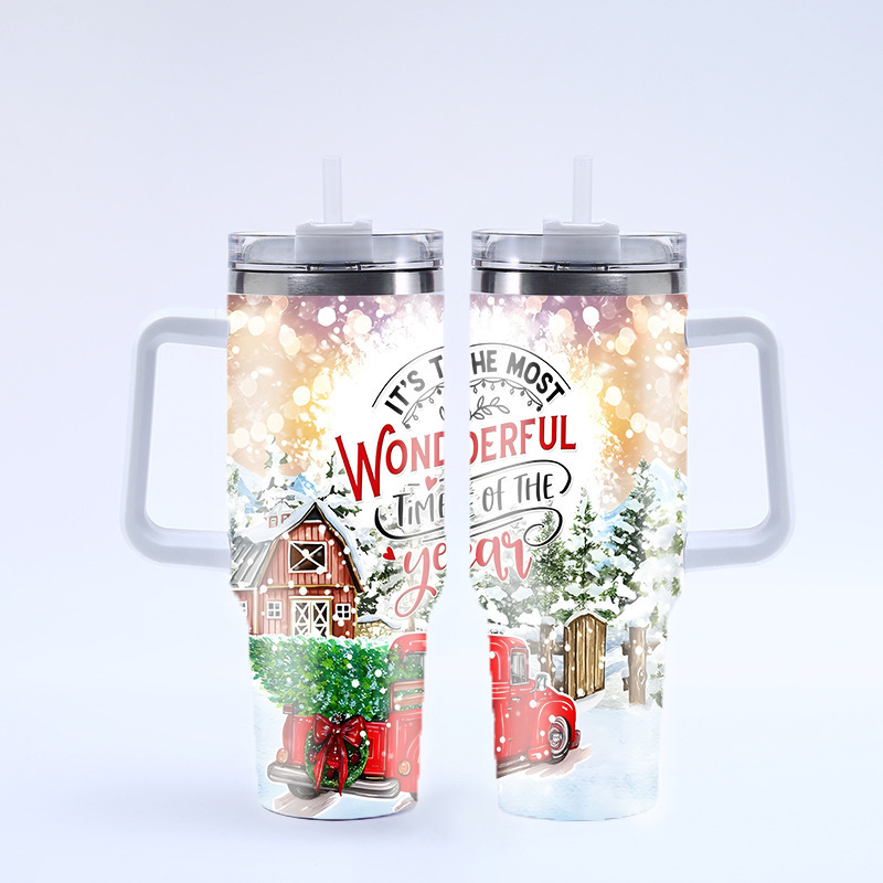 New creative 40oz Christmas and Halloween gift tumbler