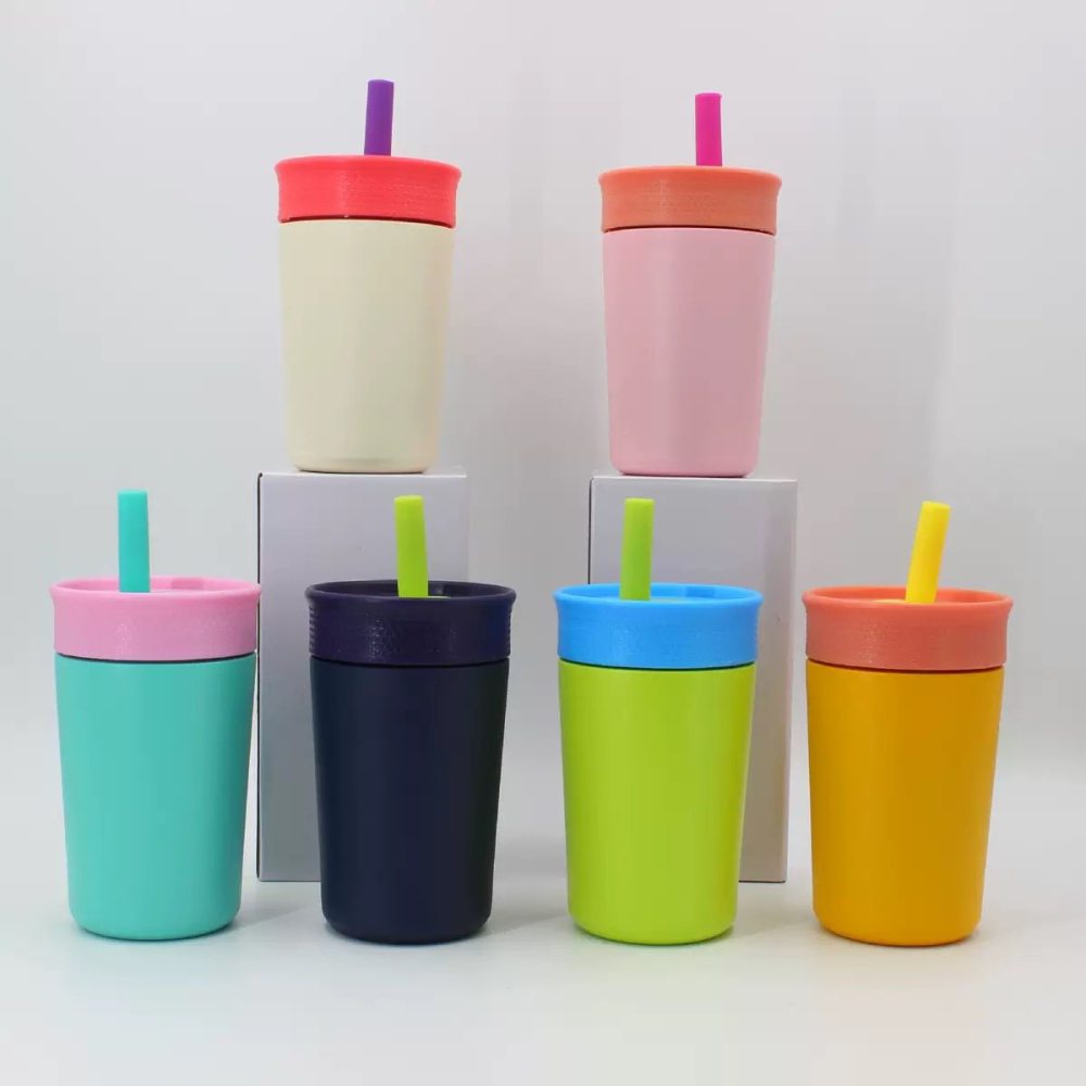 12oz mini kids straw tumblers owal styles