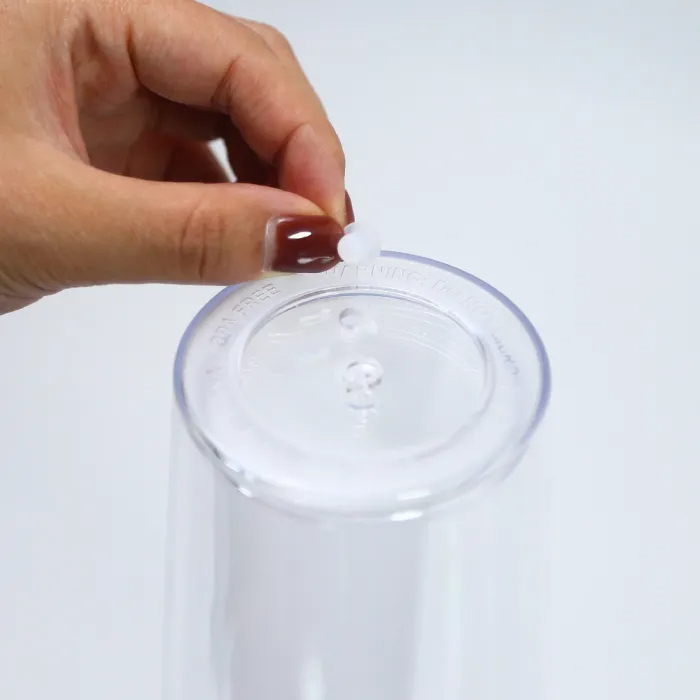 Pre-sale US warehosue BPA Free Double Wall 24oz Clear Snow Globe Plastic Cup