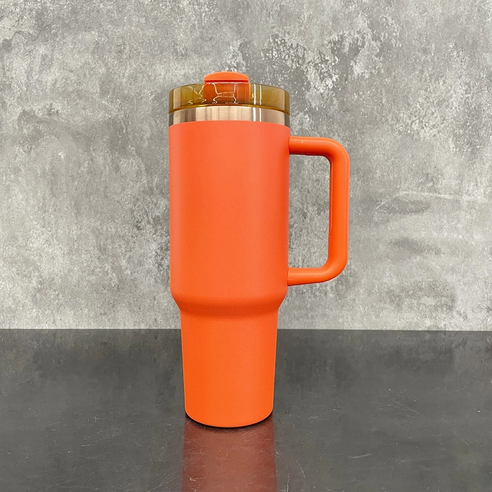 20 Pack USA Warehouse 40oz Pumpkin Spice Autumn Color Copper Plated Tumbler for Laser Engraving
