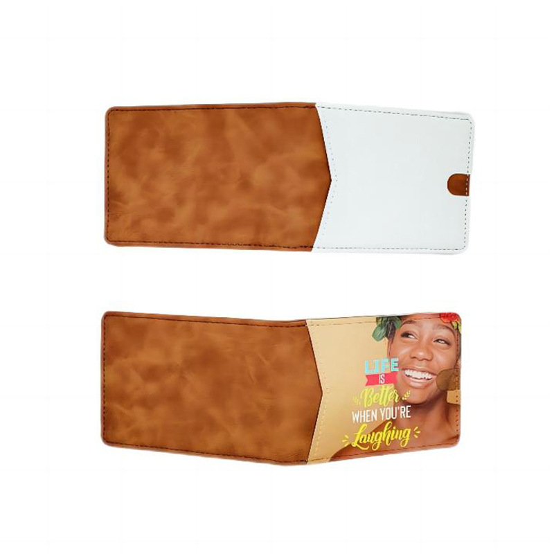 DIY Printed Leather/PU Short Blank Wallet - Heat Transfer Printing and Sublimation