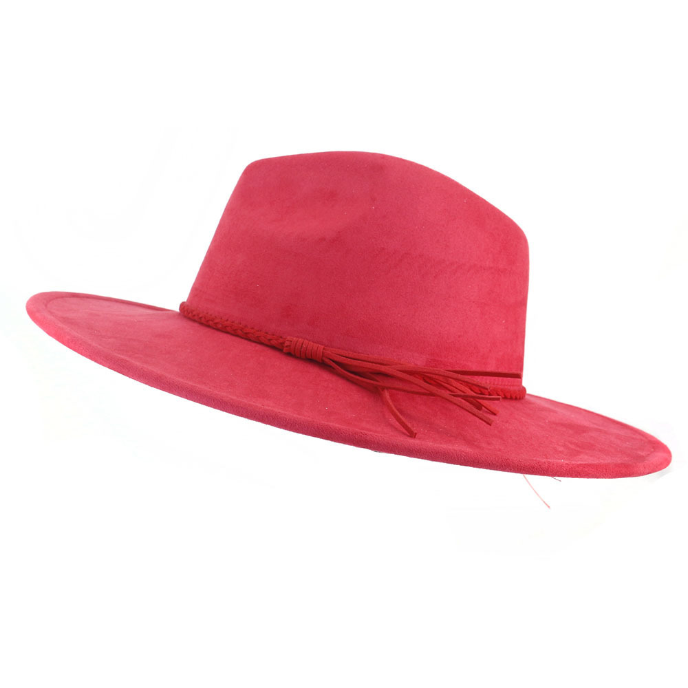 Wide Brim Vegan Suede Blank Hat-USA