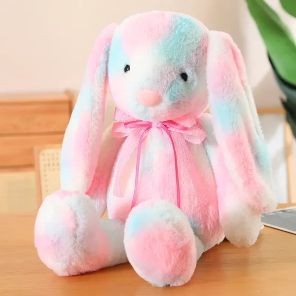 Easter Rabbit Plush Bunny Long Ear Colored Stuffed Soft Bedtime Toys