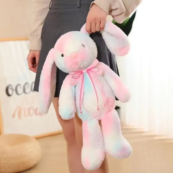 Easter Rabbit Plush Bunny Long Ear Colored Stuffed Soft Bedtime Toys