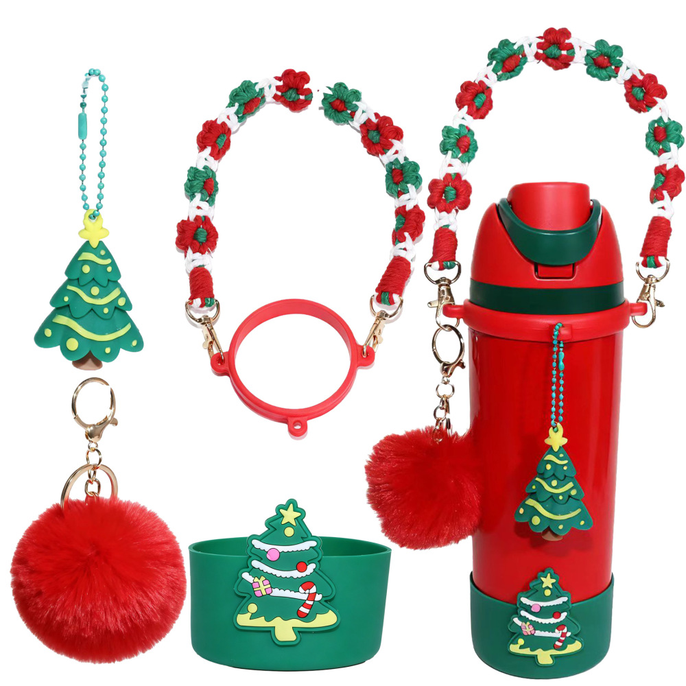 Owala Water Bottle Accessories Bundle for Heart Silicone Straw Topper with Handle Strap Charms for Gift