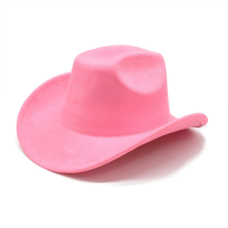Cowboys Styles Hats Big Wide Brim Suede Fedora Hats Men Women Western Solid Cowboy Cowgirl Panama Rancher Hat