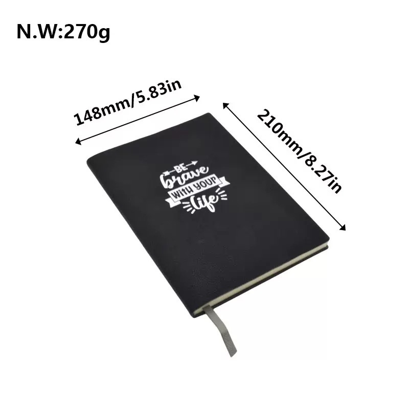 A5 （210*148mm）PU pages lined leather notebook