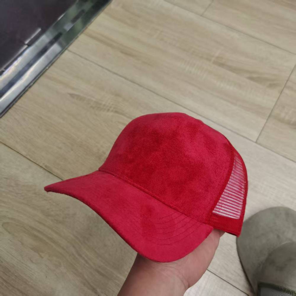Vegan Suede Blank Baseball Caps for laser engraved or buring