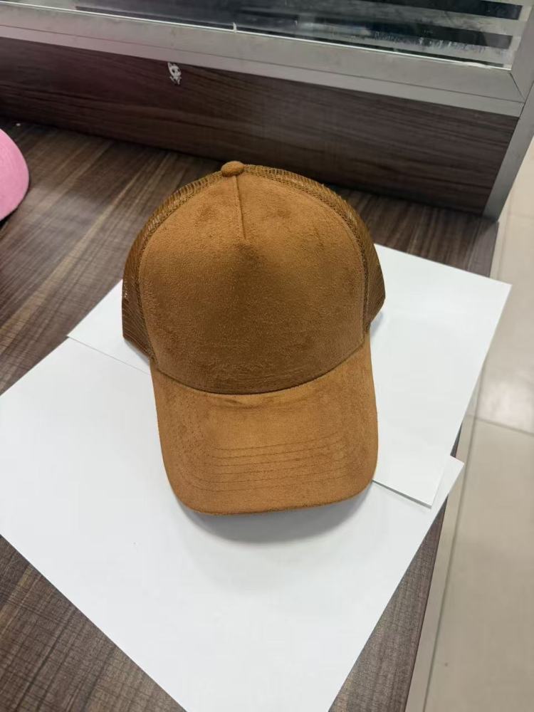 Vegan Suede Blank Baseball Caps for laser engraved or buring