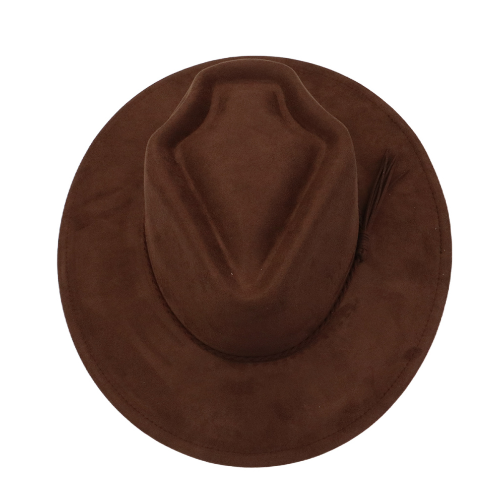 New Fashion Arrow Shape Heart Shape Crown Suede Fedora Wide-brimmed Sun Hats Kids Wide Brim Basic Draw Caps Flat Brim for Girl Women