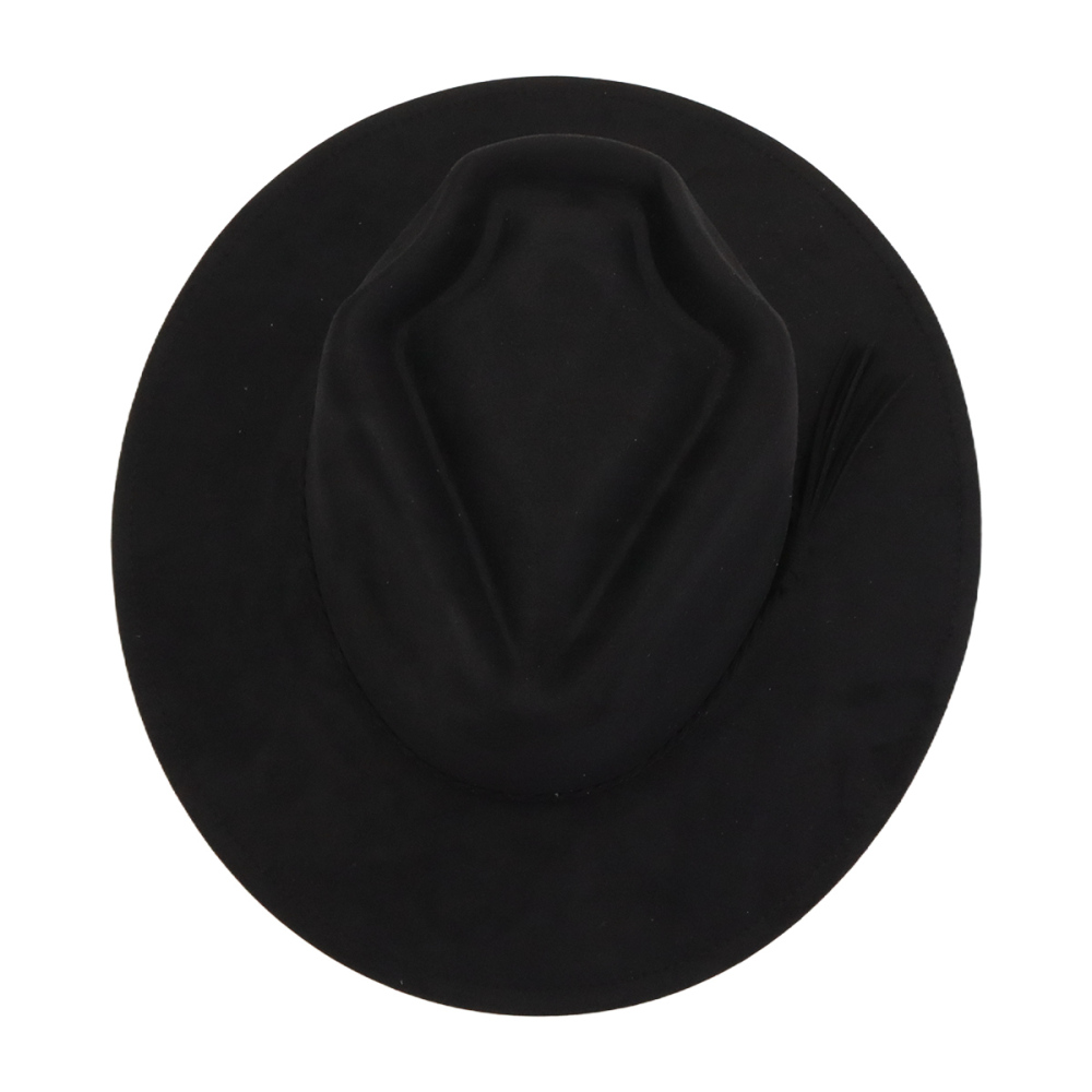 New Fashion Arrow Shape Heart Shape Crown Suede Fedora Wide-brimmed Sun Hats Kids Wide Brim Basic Draw Caps Flat Brim for Girl Women