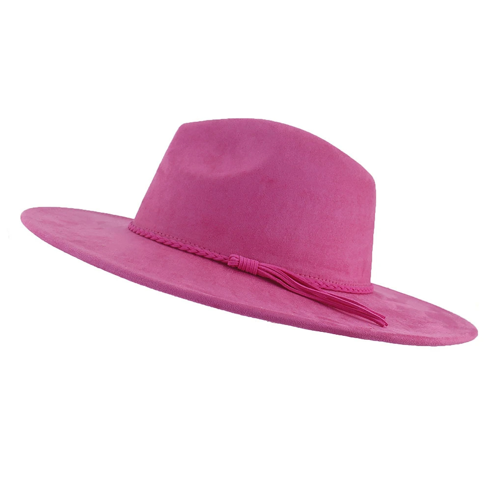 Mix styles Vegan Suede Blank Hat Arrow Shape Heart Shape Crown Suede Fedora Wide-brimmed Hats