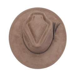 Mix styles Vegan Suede Blank Hat Arrow Shape Heart Shape Crown Suede Fedora Wide-brimmed Hats