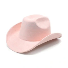 Mix styles Vegan Suede Blank Hat Arrow Shape Heart Shape Crown Suede Fedora Wide-brimmed Hats