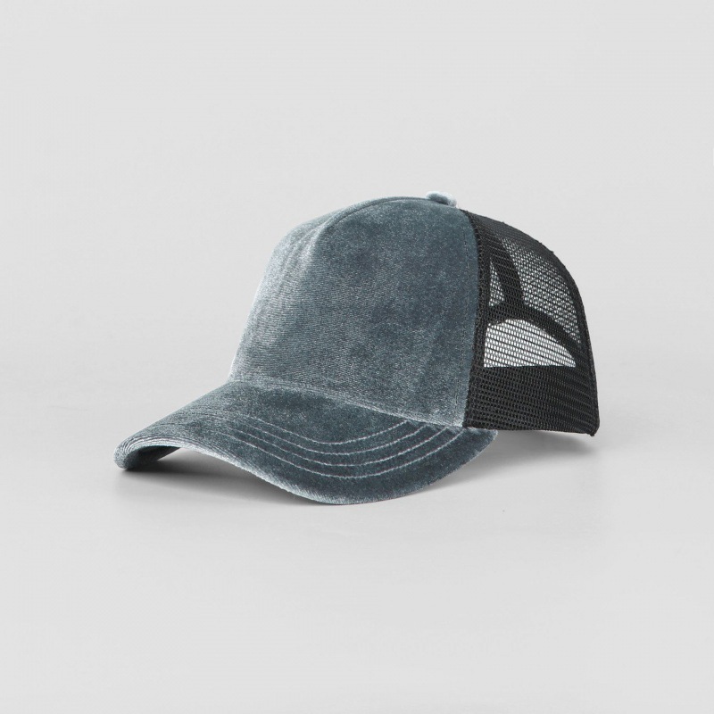 Blank Velvet 5 Panel Trucker Hat Wholesale