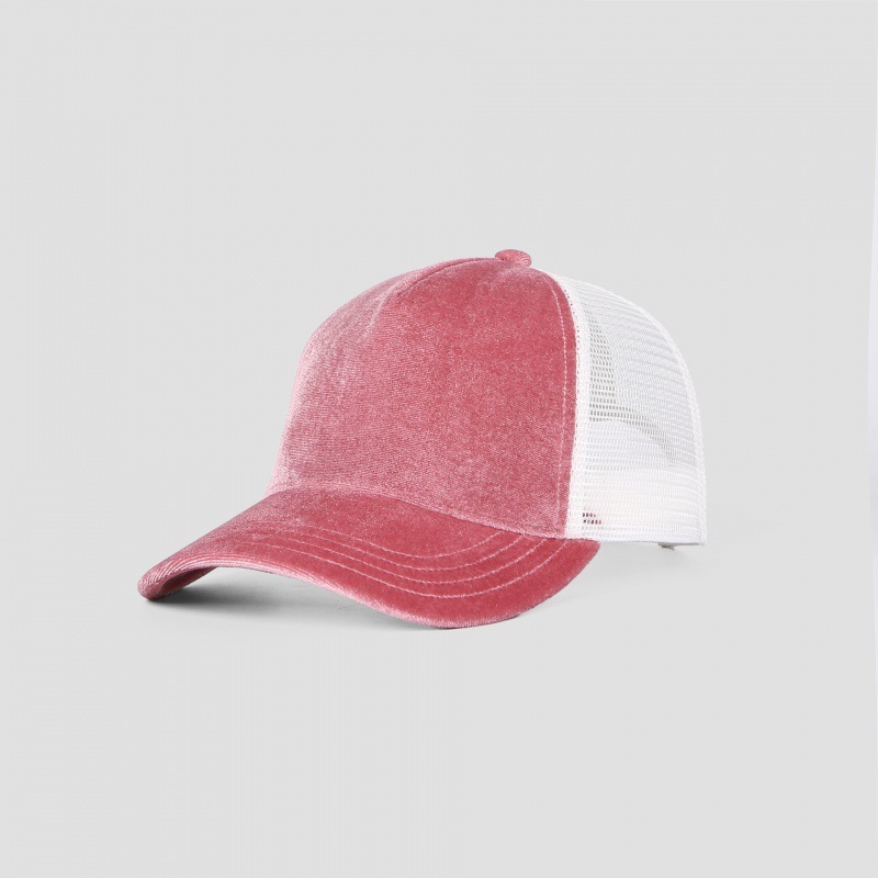 Blank Velvet 5 Panel Trucker Hat Wholesale