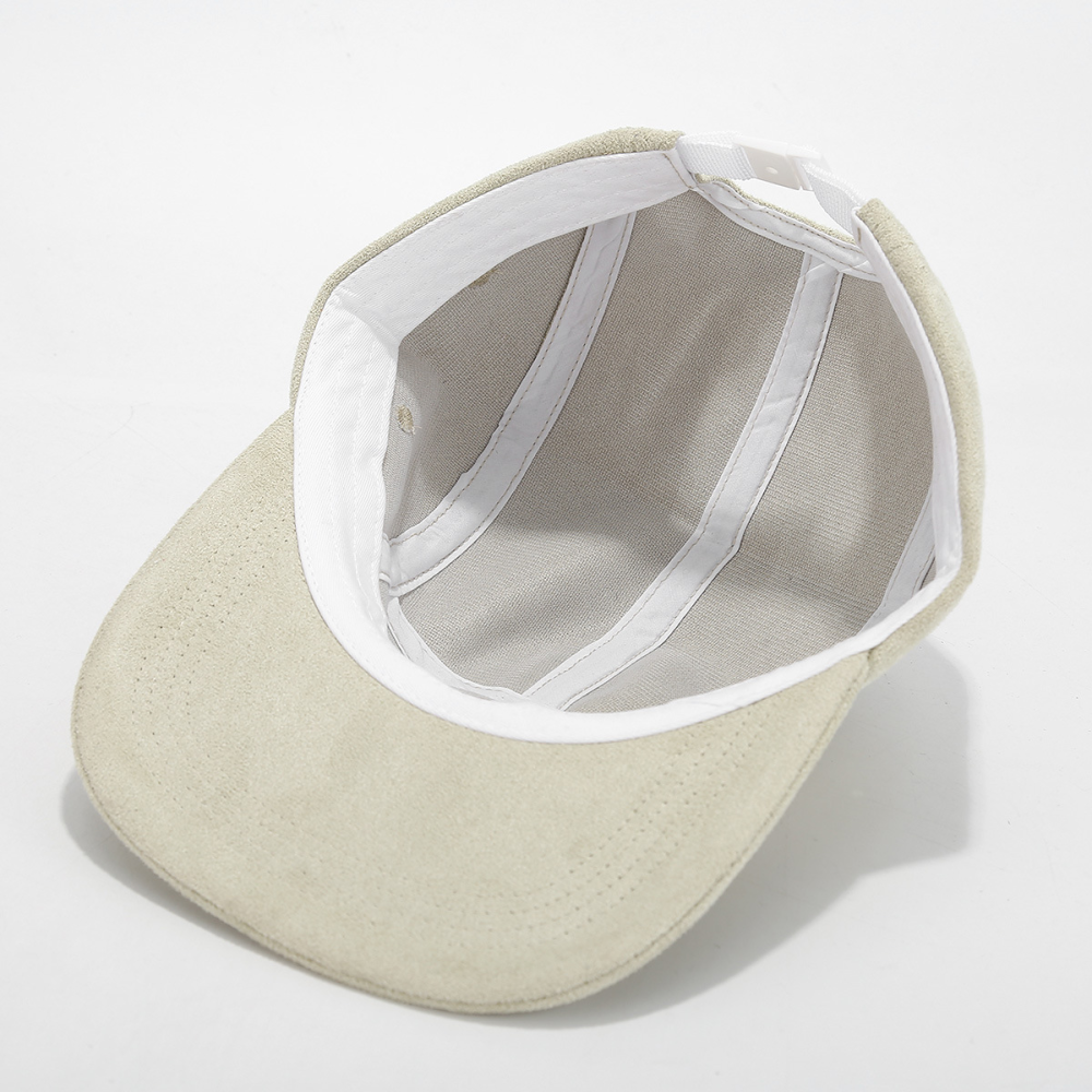 Blank Suede 5 Panel Flat Bill Camper Cap Wholesale
