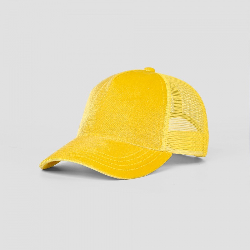 Blank Velvet 5 Panel Trucker Hat Wholesale
