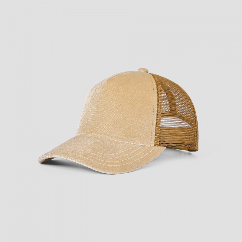 Blank Velvet 5 Panel Trucker Hat Wholesale