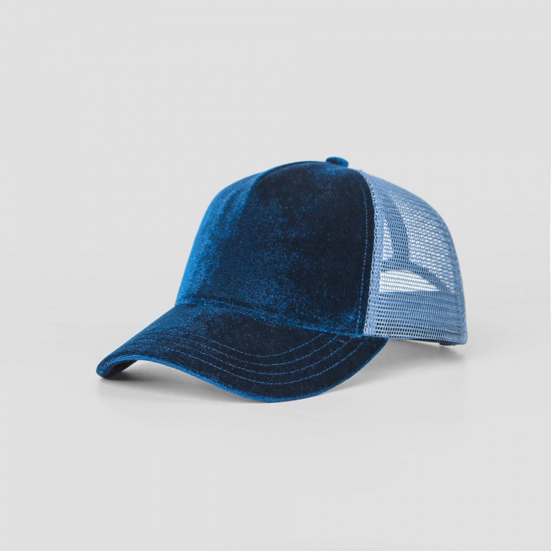 Blank Velvet 5 Panel Trucker Hat Wholesale