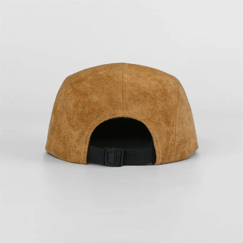 Blank Suede 5 Panel Flat Bill Camper Cap Wholesale