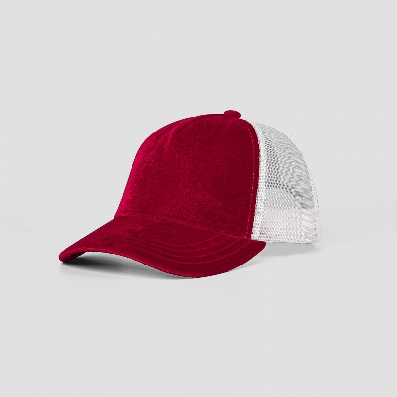 Blank Velvet 5 Panel Trucker Hat Wholesale
