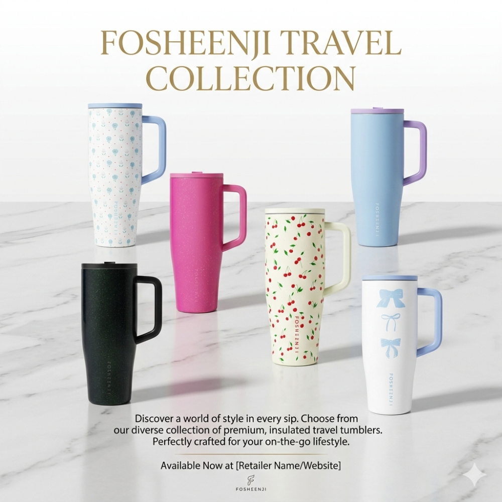 High quality 40oz car cup with a ceramic liner and a leak-proof foldable straw