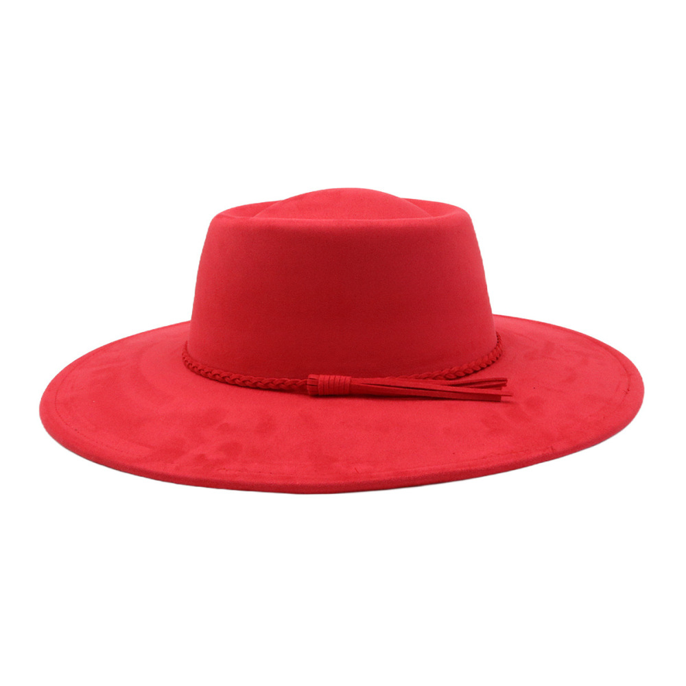 Vegan suede hats with round top
