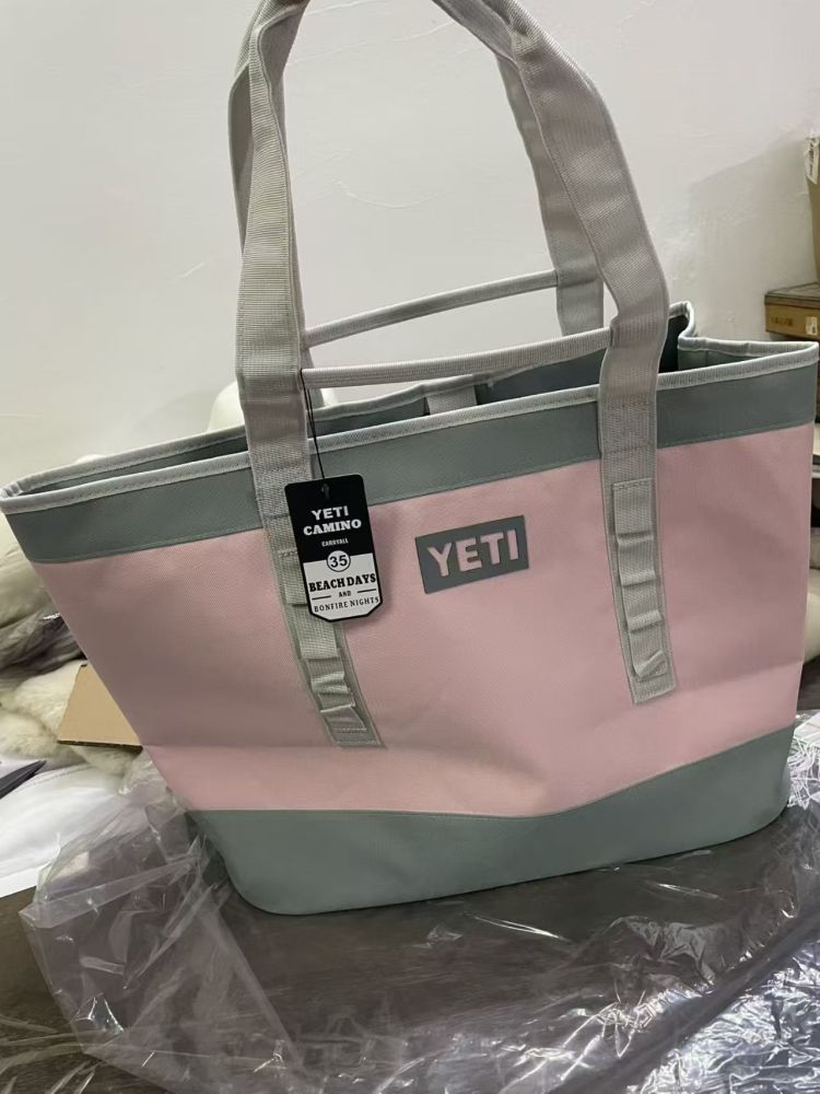 YT Tote-Style Cooler Bag — Hard-Bottom, Waterproof, Outdoor Picnic, Travel, and Lunch Bag / Ice Pack