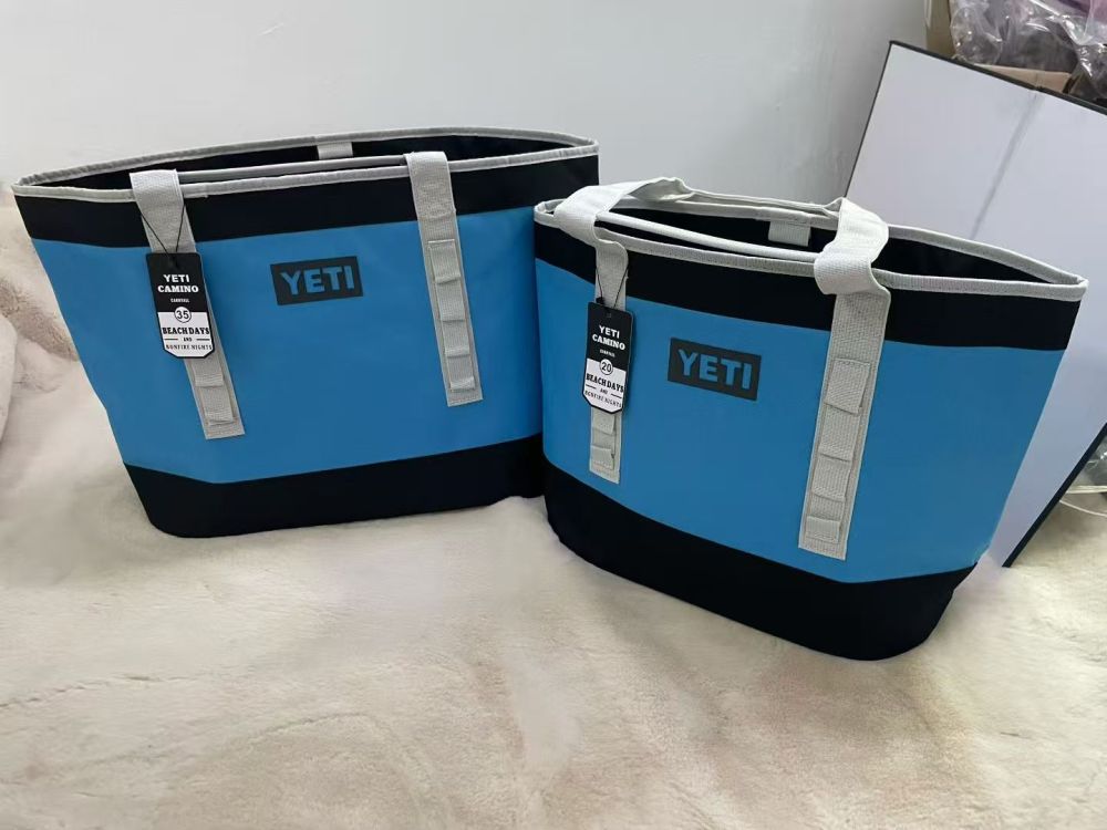 YT Tote-Style Cooler Bag — Hard-Bottom, Waterproof, Outdoor Picnic, Travel, and Lunch Bag / Ice Pack