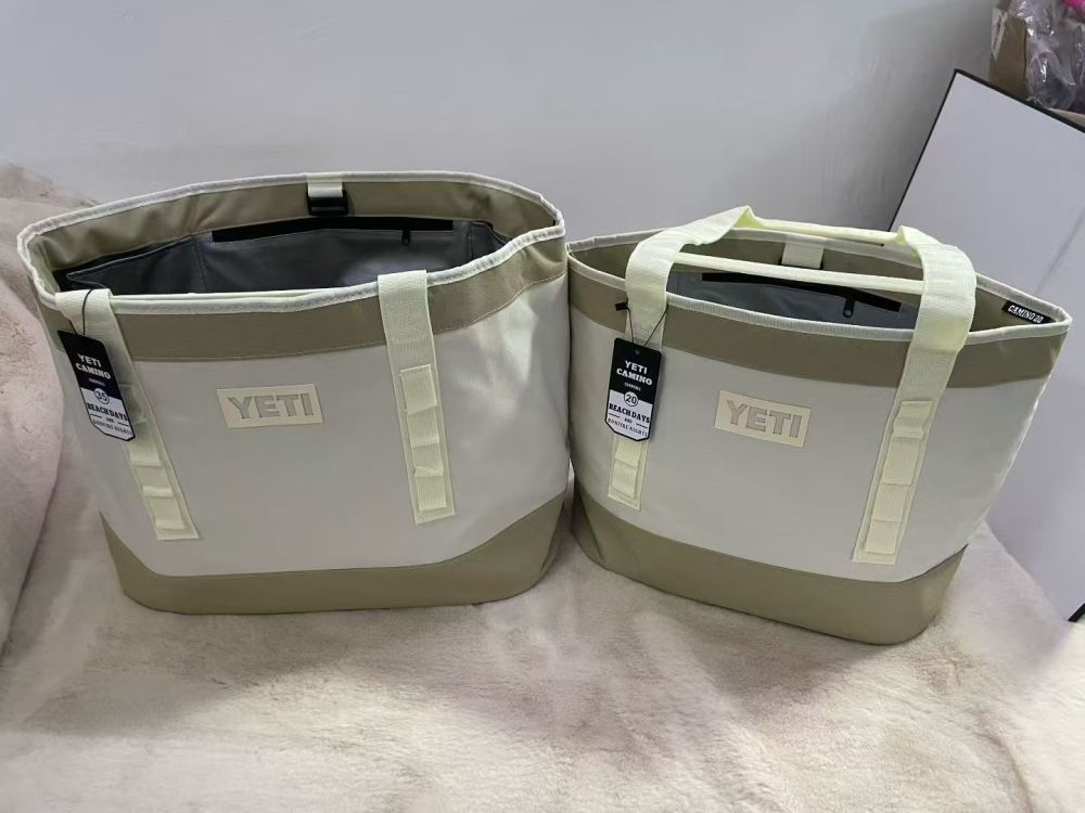YT Tote-Style Cooler Bag — Hard-Bottom, Waterproof, Outdoor Picnic, Travel, and Lunch Bag / Ice Pack