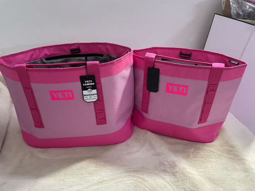 YT Tote-Style Cooler Bag — Hard-Bottom, Waterproof, Outdoor Picnic, Travel, and Lunch Bag / Ice Pack