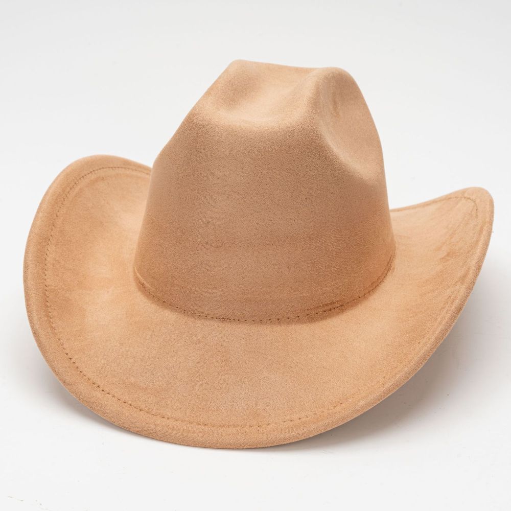 Cowboys Styles Hats Wide Brim Suede Hats Western Cowboy Cowgirl Panama Rancher Hat