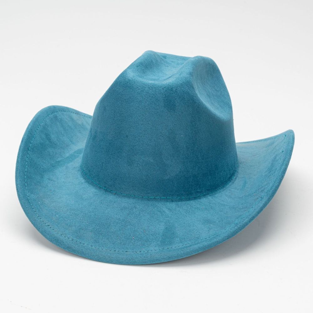 Cowboys Styles Hats Wide Brim Suede Hats Western Cowboy Cowgirl Panama Rancher Hat
