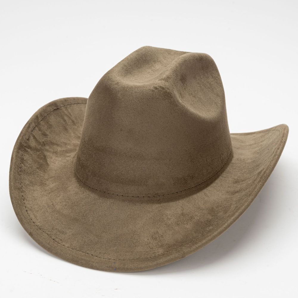 Cowboys Styles Hats Big Wide Brim Suede Fedora Hats Men Women Western Solid Cowboy Cowgirl Panama Rancher Hat