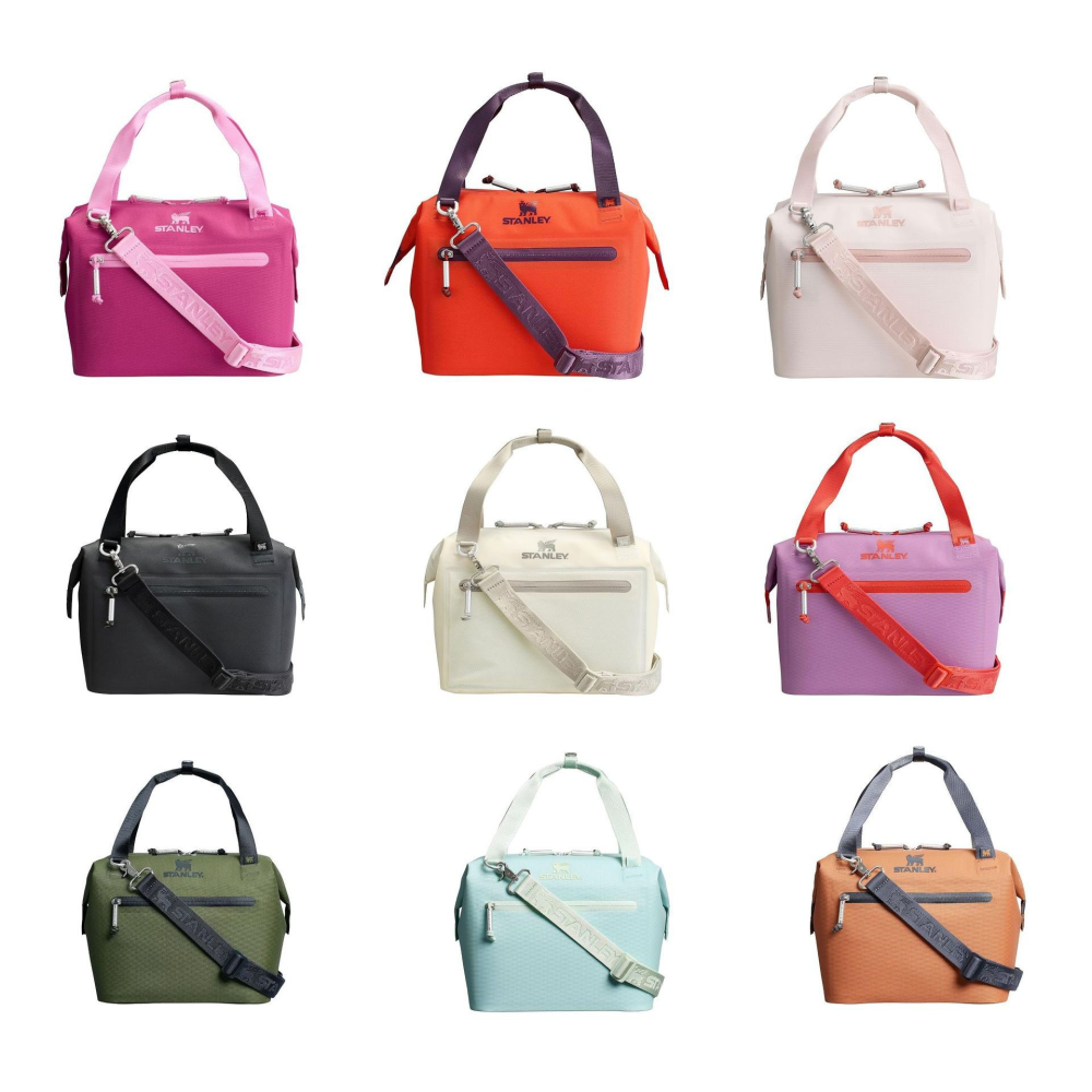 40oz Thermal Polyester Zipper Lunch Bag For Stanley, Portable Waterproof Insulated Messenger Sports Bag, Eco-Friendly Lightweight Stanley Cooler Bag Large Capacity Travel Cosmetic Bag for Women