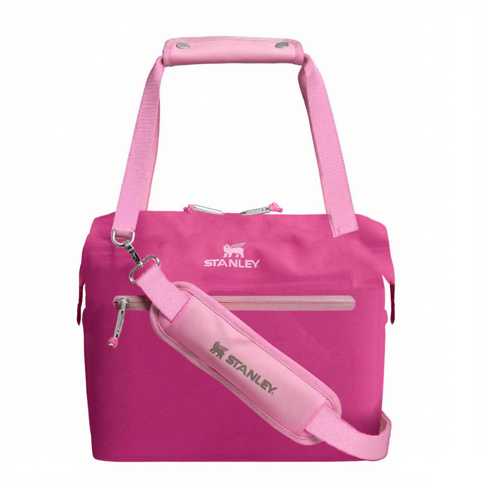 40oz Thermal Polyester Zipper Lunch Bag For Stanley, Portable Waterproof Insulated Messenger Sports Bag, Eco-Friendly Lightweight Stanley Cooler Bag Large Capacity Travel Cosmetic Bag for Women