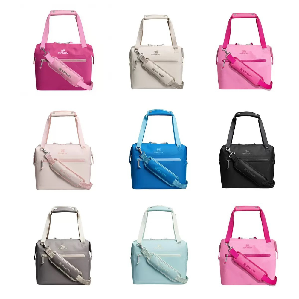 40oz Thermal Polyester Zipper Lunch Bag For Stanley, Portable Waterproof Insulated Messenger Sports Bag, Eco-Friendly Lightweight Stanley Cooler Bag Large Capacity Travel Cosmetic Bag for Women