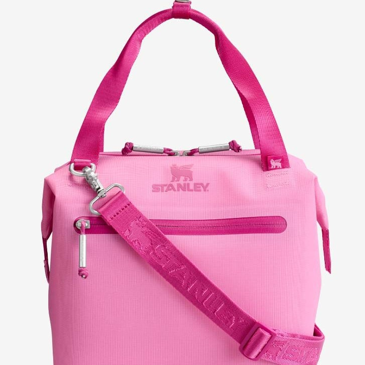40oz Thermal Polyester Zipper Lunch Bag For Stanley, Portable Waterproof Messenger Sports Bag, Eco-Friendly Lightweight Large Capacity Travel Cosmetic Bag for Women