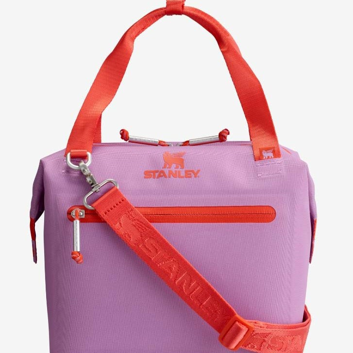 40oz Thermal Polyester Zipper Lunch Bag For Stanley, Portable Waterproof Messenger Sports Bag, Eco-Friendly Lightweight Large Capacity Travel Cosmetic Bag for Women