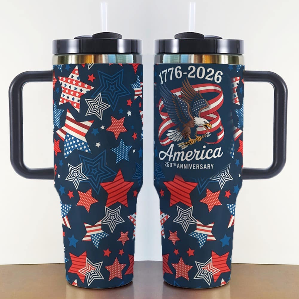 250th Anniversary American 40oz Second Generation Handle Car Cup