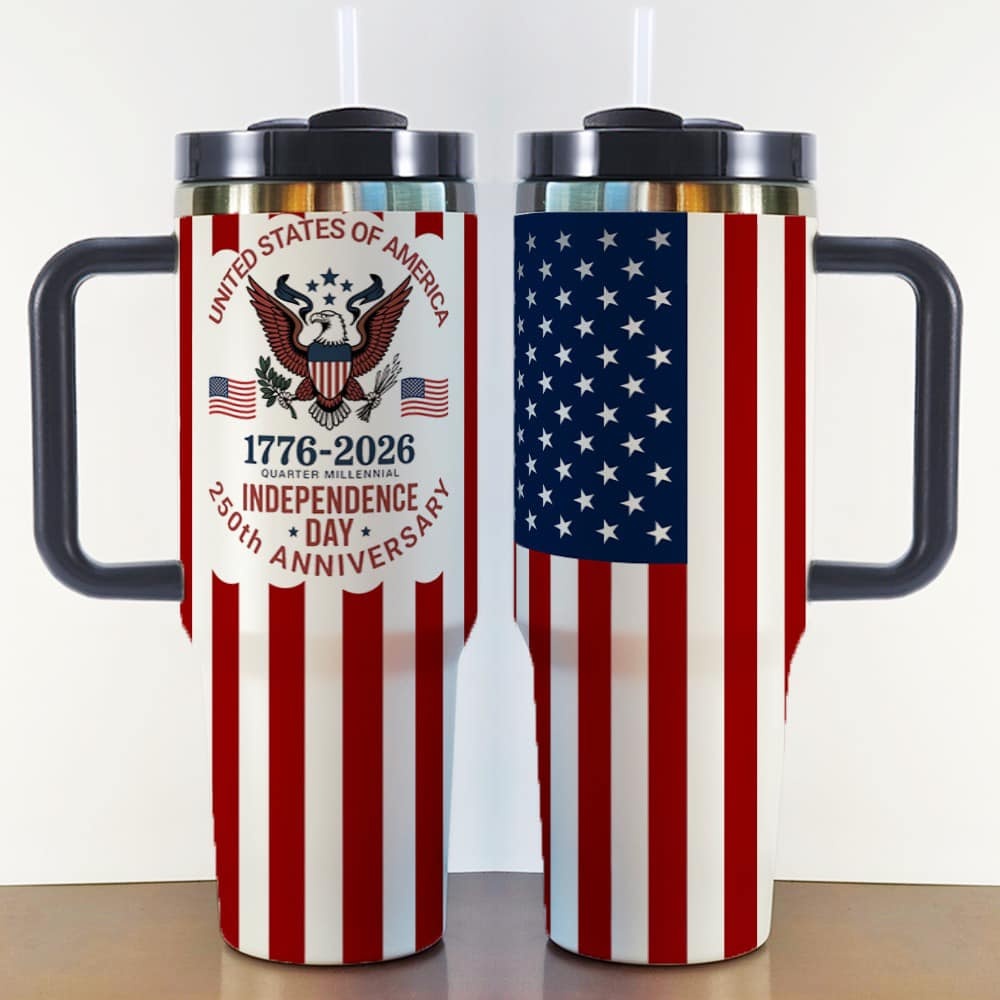250th Anniversary American 40oz Second Generation Handle Car Cup