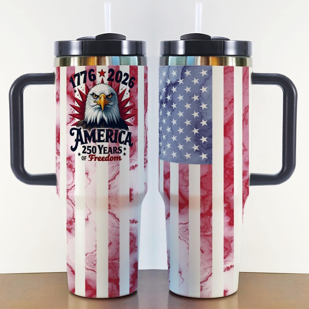 250th Anniversary American 40oz Second Generation Handle Car Cup