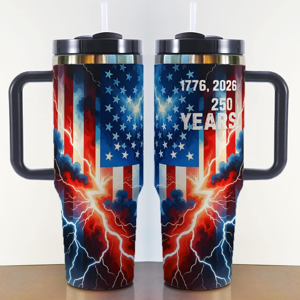 250th Anniversary American 40oz Second Generation Handle Car Cup