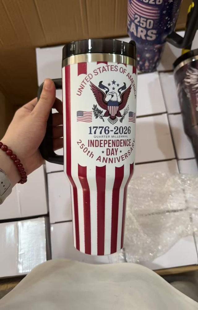 250th Anniversary American 40oz Second Generation Handle Car Cup